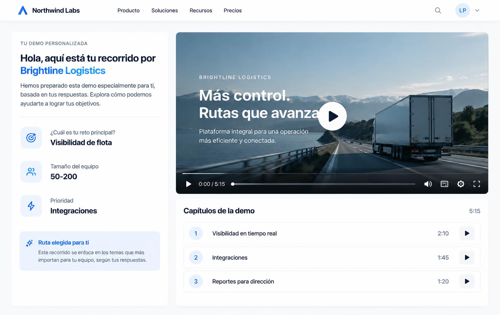 Demo on demand personalizada