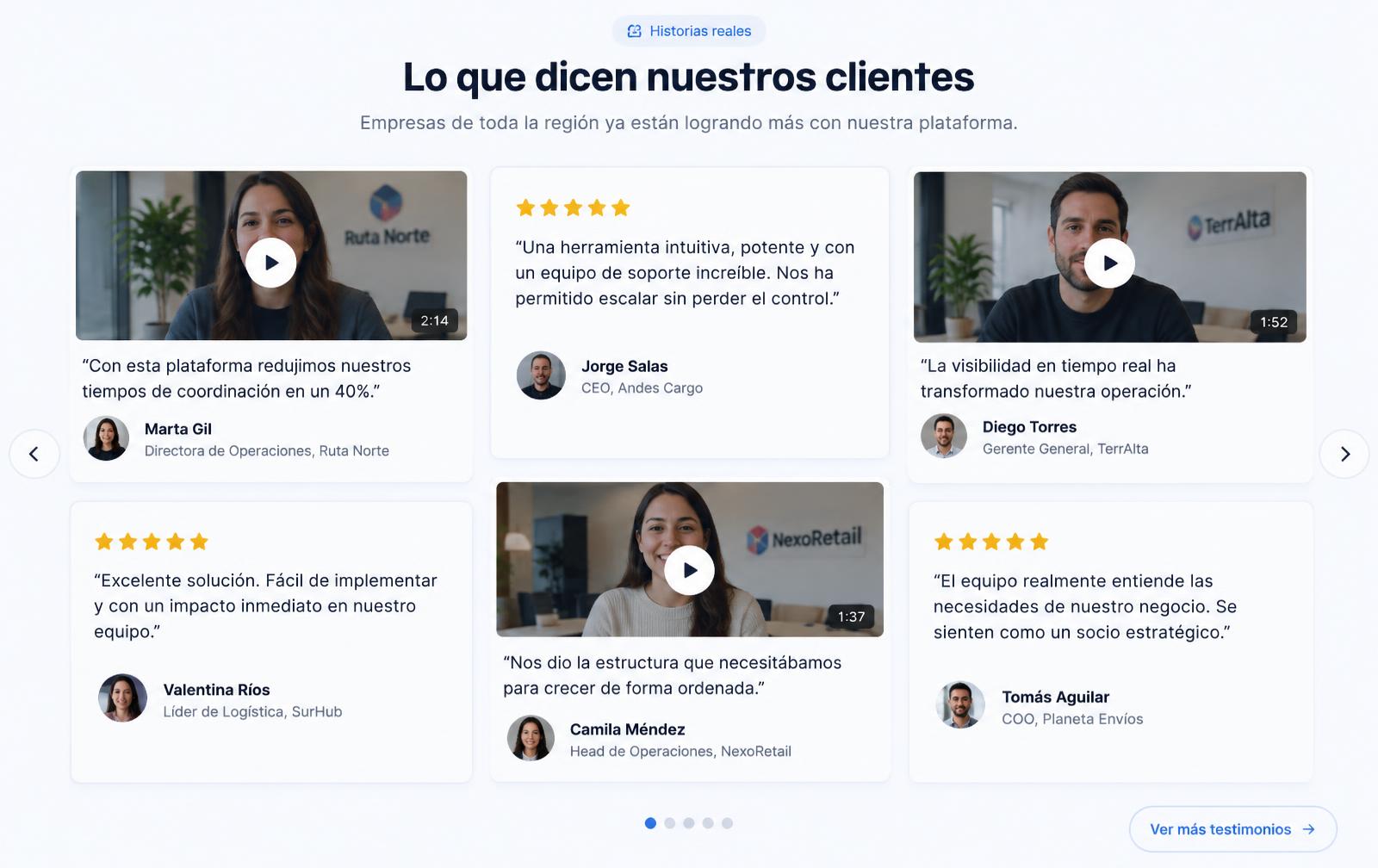 Muro de testimonios